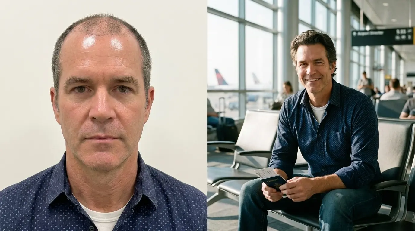 Mike Brennan at airport